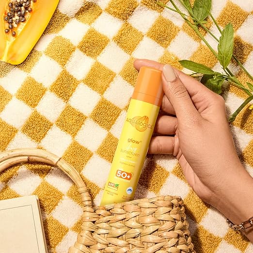 Aqualogica Glow+ Dewy Sunscreen SPF 50+ PA++++ with Papaya & Vitamin C
