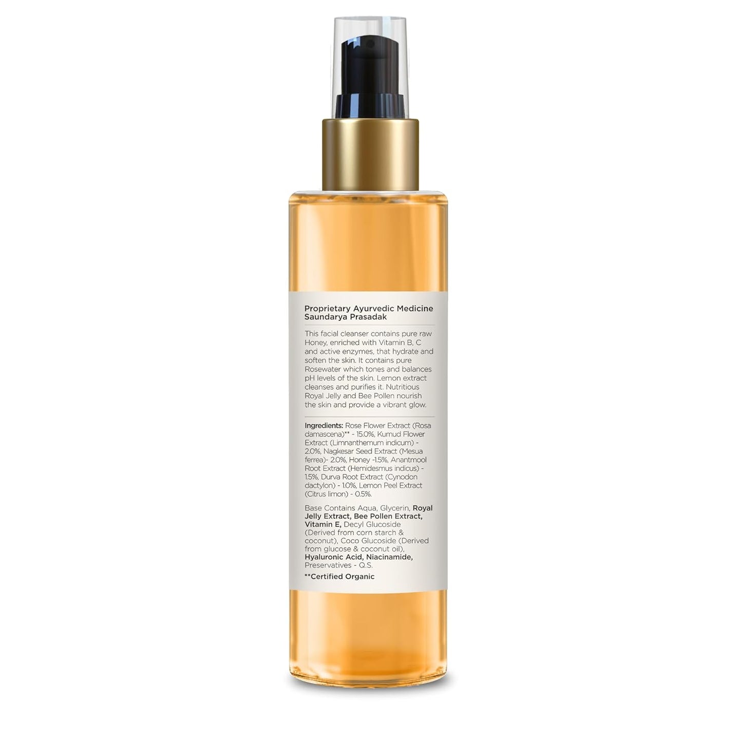 Forest Essentials Delicate Facial Cleanser Mashobra Honey, Lemon & Rose Water 130 Ml (Face Wash)