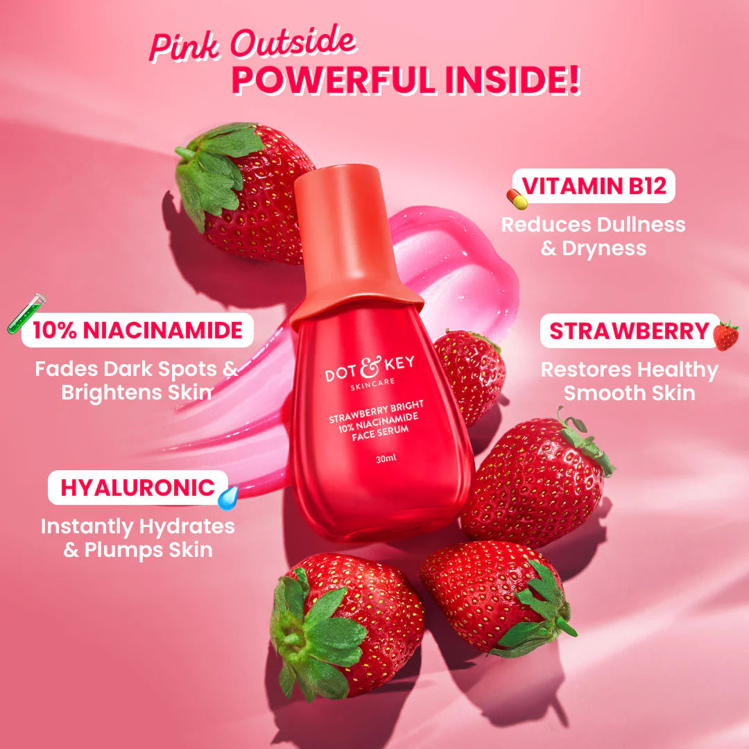 10% Niacinamide + Strawberry Brightening Face Serum