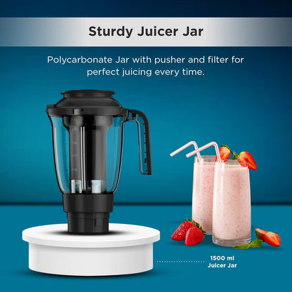 Butterfly Smart Mixer Grinder, 750W, 4 Jars (Grey)